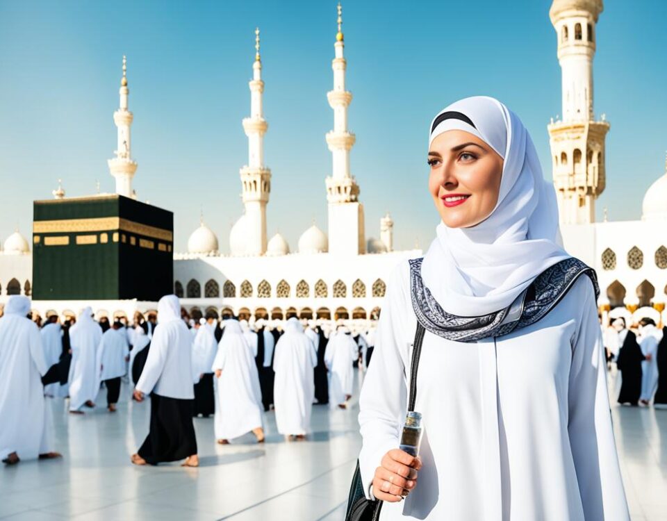 pakaian umroh untuk perempuan